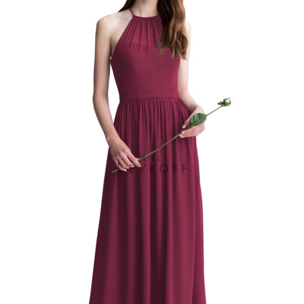 Bill Levkoff Bridesmaid Dress style 1403 Wine 18